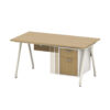 amethyst desk with slide cabinet