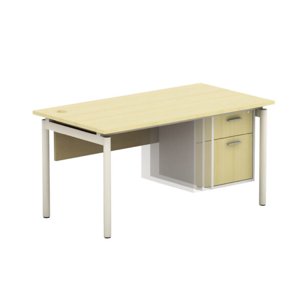 beryl desk with slide cabinet