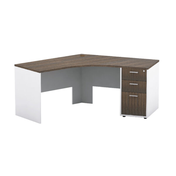 pearl desk v-shape+cabinet1