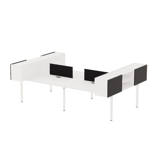 I leg with screen & upper cabinet